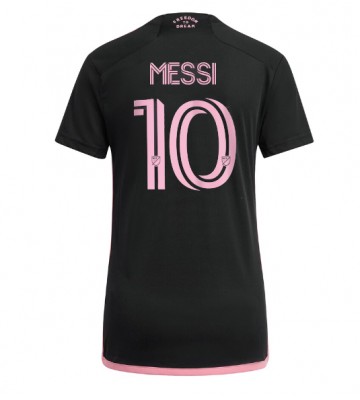 Inter Miami Lionel Messi #10 Replika Udebanetrøje Dame 2024-25 Kortærmet